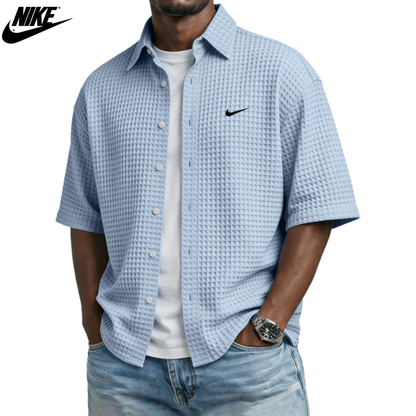 Textured Summer Button Shirt
